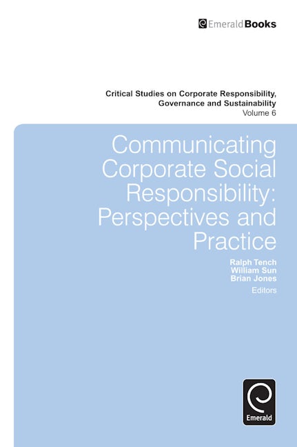 Book cover image for Communicating Corporate Social Responsibility ISBN: 9781783507955